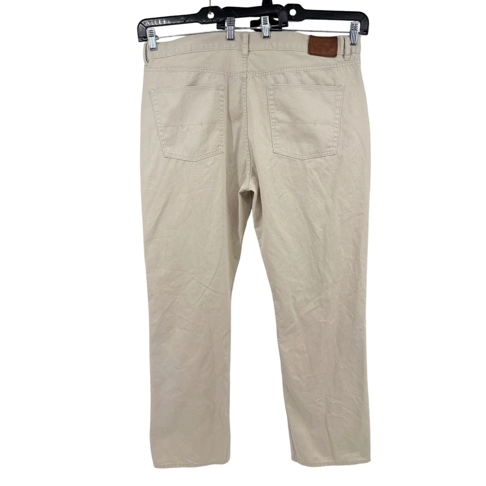 Polo Ralph Lauren 650 Pants Mens 40x32 Straight Fit Khaki Cotton Dungarees